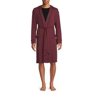Sealy The Classic Robe Belted Tie Modal Spandex Maroon Men's S